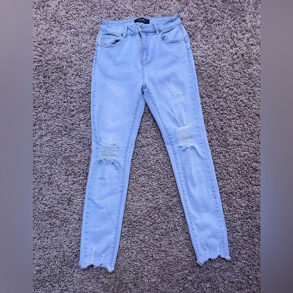 Akira light blue skinny jeans